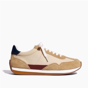 Madewell league sneakers suede French vanilla multicolor